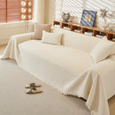 Textured Throw Blanket with 3D Dobby Weave, Minimalist Furniture Protector for Couch