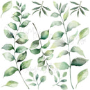 Giant Gray Leaves - Vinyl Nursery Wall Art Decals