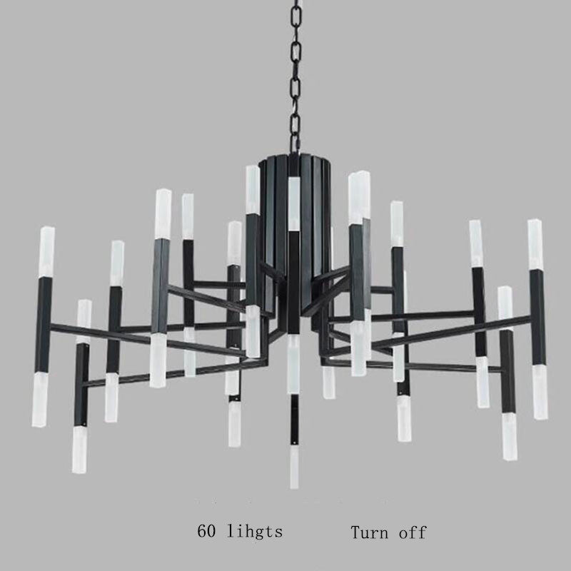 Mirodemi® Gold/Black Postmodern LED Chandelier For Living Room, Lobby, Restaurant