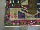 3' X 4' New Vintage Handmade Afghan Balouch Tribal Wool Pictorial Rug