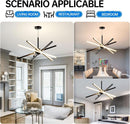 Black 31.5 Inch Modern Sputnik LED Chandelier Lighting