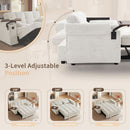65Inch Convertible Sleeper Sofa With Adjustable Backrest
