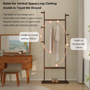 Coat Racks solid wood hanger 23.6* 11*64.1in Solid environmental protection easy to assemble beautiful can be placed in the bedroom/entrance/living room (Walnut)