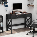 Black Home Office Desk With Drawers And Vanity Table