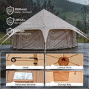 Large 15FT 600D Oxford Bell Tent With Stove Jack For Glamping And Camping (SAK10987)