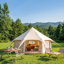 Large 15FT 600D Oxford Bell Tent With Stove Jack For Glamping And Camping (SAK10987)