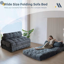 Graphite Grey Foldable SofaBed With Lumbar Support
