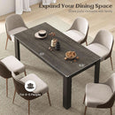 Grey 63 Inch Dining Table Farmhouse Kitchen Center Table