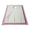 GURU SUPERKIT SQUARE 36" x 60" OFF CENTER ABS WITHOUT DRAIN