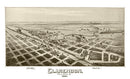 Vintage Map of Clarendon, Texas 1890