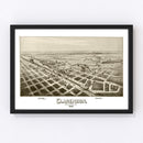 Vintage Map of Clarendon, Texas 1890