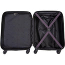 20" Carry on Luggage Lightweight Suitcase, Spinner Wheels, Purple