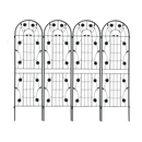 2 Pack Metal Garden Trellis 71' x 19.7' Rustproof Trellis for Climbing Plants Outdoor Flower Support Black