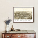 Vintage Map of Hone Grove, Texas 1885