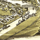 Vintage Map of Ashtabula Harbor, Ohio 1896