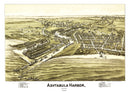Vintage Map of Ashtabula Harbor, Ohio 1896