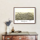 Vintage Map of Barnesville, Ohio 1899