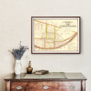 Vintage Map of Cincinnati, Ohio 1841