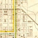 Vintage Map of Cincinnati, Ohio 1841