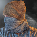 Saw Shemagh: Firestarter sewn button, built-in Kevlar Utility Saw, Fire Tinder border.