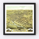 Vintage Map of Mount Vernon, Ohio 1870