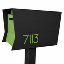 Retrobox-2.0  in TEXTURED MATT JET BLACK - Modern Mailbox