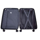 Hardshell Suitcase Spinner Wheels PP Luggage Sets Lightweight Durable Suitcase with TSA Lock,3-Piece Set (20/24/28), Blue