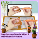 Halloween Plants with Ghost Amigurumi DIY Crochet Kit Wizardi F07N8-M226