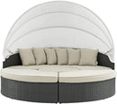 Inviting Outdoor Patio Sunbrella Sectional Daybed With Canopy
