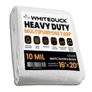 16’ x 20’ Heavy Duty Poly Tarp 10 mil, 6 oz - Black & Silver
