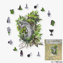 Harry Potter - Slytherin Crest - Utilitarian Romance Wooden Jigsaw Puzzle