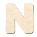 Unfinished Wood Layered Etched Themed Letters | Ice Cream | A-Z | 2 Piece | up to 24"