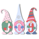 Unfinished Wood Layered and Etched Gnome Shelf Sitters | Set of 3 | 1/4" Wood | Wood Craft DIY