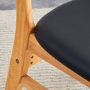 Table and chair set, ancient style solid wood dining table, imitation rattan table legs, beautiful simple solid wood dining chairation