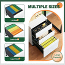 3 Drawer Mobile File Cabinet With Lock Under Desk Filing Cabinet For Home Office