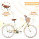 Steel Frame,Multiple Colors, for 10+Years Old Girls Bike,24 inch wheel