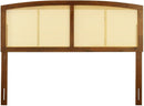 Cane Woven Rattan King Headboard With Organic Design