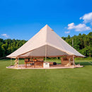 Large 16FT 10-Person All-Season Waterproof Bell Tent With Stove Jack (SAK31584)