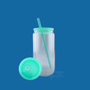16oz Acrylic Glitter Globe - Aqua Marine