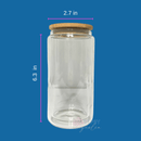 16oz Sublimatable Glass Glitter Globe