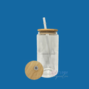 16oz Sublimatable Glass Glitter Globe
