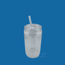 16oz Sublimatable Glass Glitter Globe - Clear