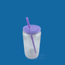 16oz Sublimatable Glass Glitter Globe - Purple