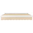 [16X10FT] Awntech Key West Premium Electric Outdoor Motorized Retractable Awning [FCL16/FCR16-SBY] (SAK81742)