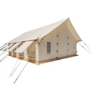[16X24FT] White Duck Alpha Pro Wall Tent With Three-layer Large Storm Windows (SAK60473)