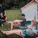 [16X24FT] White Duck Alpha Wall Tent With Heavy Duty Frame And Waterproof Features (SAK37591)