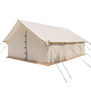 [16X24FT] White Duck Alpha Pro Wall Tent With Three-layer Large Storm Windows (SAK60473)