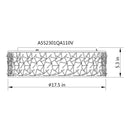 18" Modern LED Flush Mount Lighting