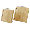 Magnetic bamboo knife holder