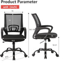 Ergonomic Black Office Chair With Lumbar Support And Mesh